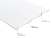 Panel środkowy boazerii angielskiej BW001T z PolyForce