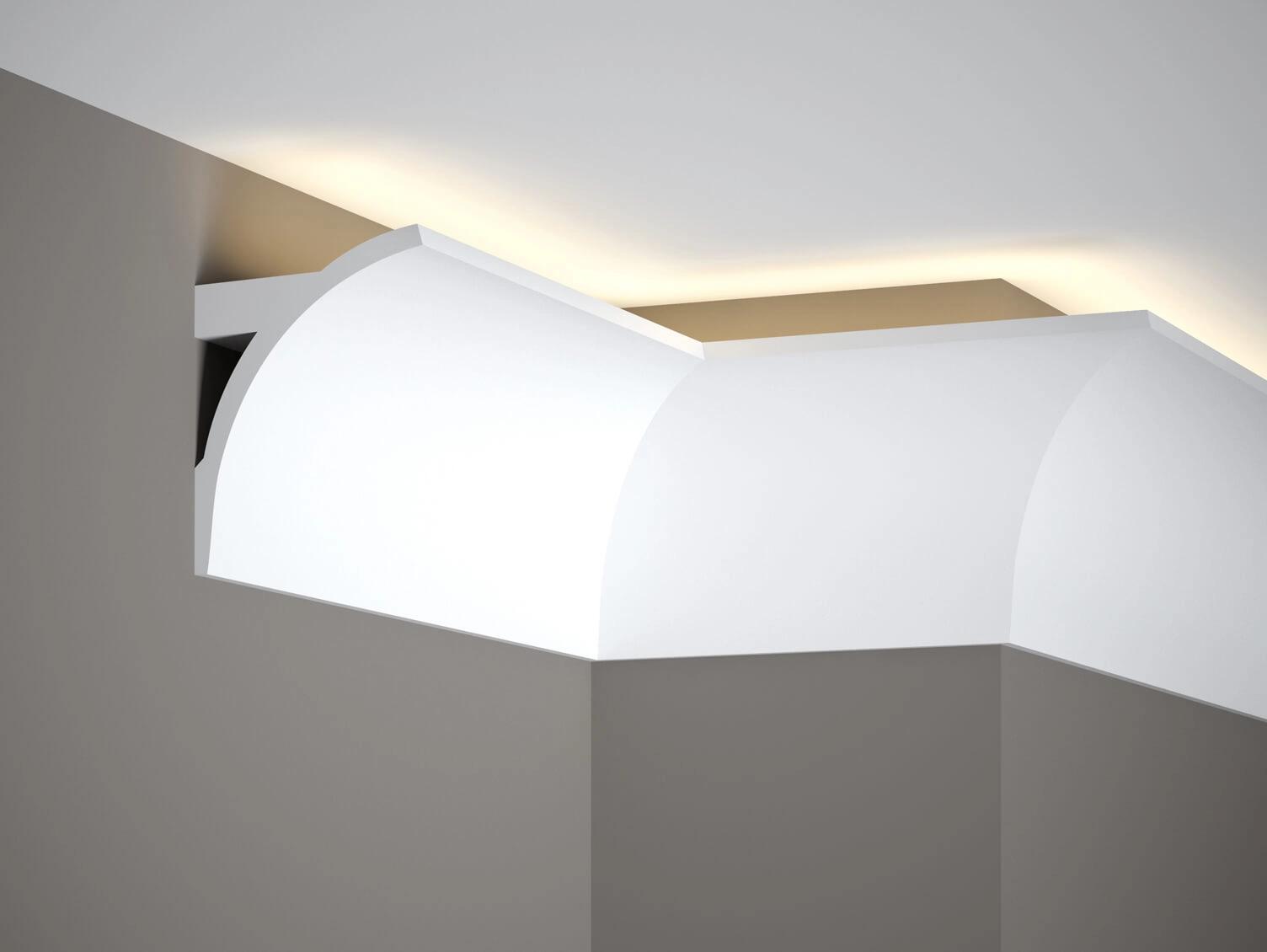 Listwa oświetleniowa sufitowa QL011 biała wym. 200 x 9.5 x 12.3 cm, z PolyForce