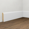 PRÓBKA 20 CM - Listwa przypodłogowa świerkowa 70x15 mm – biała Polyblend
