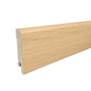 PRÓBKA 20 CM - Listwa przypodłogowa drewniana do malowania, dąb europejski surowy, 70x15 mm