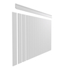 Lakierowana boazeria angielska PURE - wymiary 200 x 109 cm