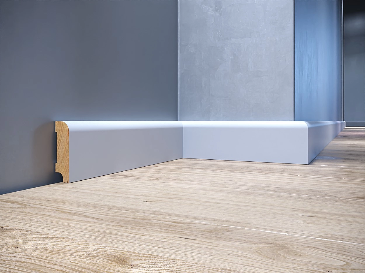 Listwa przypodłogowa drewniana lakierowana Lapis 60 (240 cm x 6 cm x 1,8 cm) iglaste