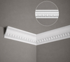 Listwa przysufitowa biała MDA008 wym. 200 x 7.8 x 7.5 cm, z ProFoam