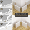Listwa przypodłogowa MDF lakierowana biała z wodoodporną powłoką TRIO 12cm