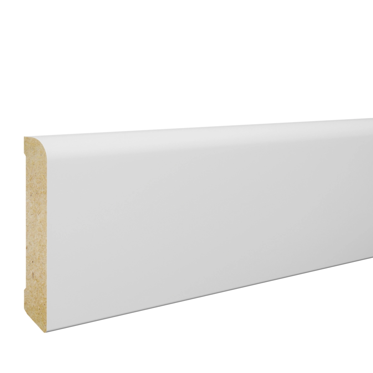 Listwa przypodłogowa MDF Biała Premium, 80x15 mm, Pedross - ostatnie 4,8 metra