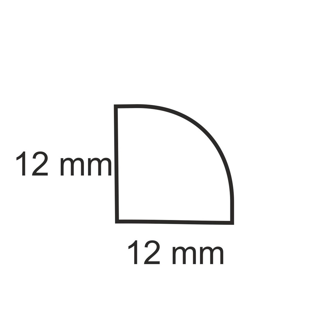 Ćwierćwałek lity Dąb 12x12 nlak.