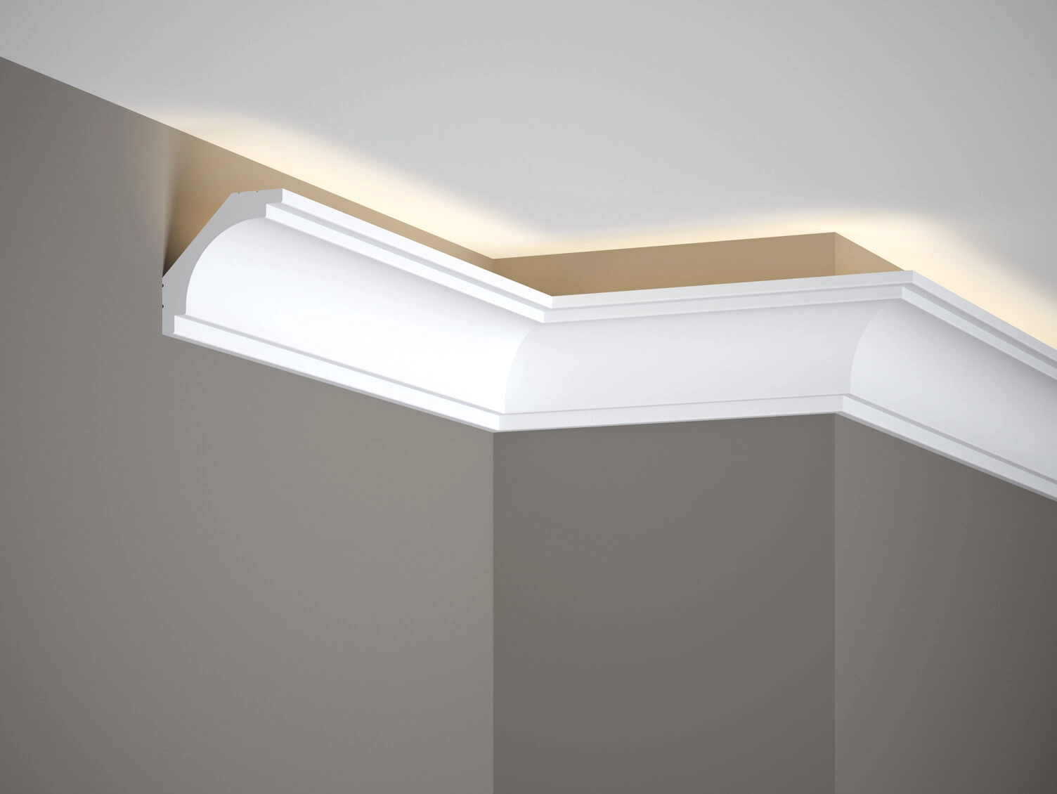 Listwa sufitowa Mardom Decor MD145 biała wym. 200 x 6 x 6 cm, z PolyForce