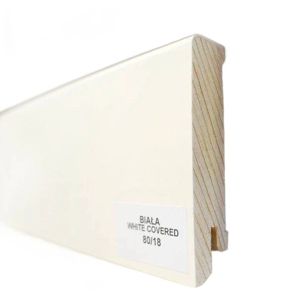 Drewniana listwa przypodłogowa olejowana 80/18 (240 cm x 8 cm x 1,8 cm) Dąb Olej Naturalny