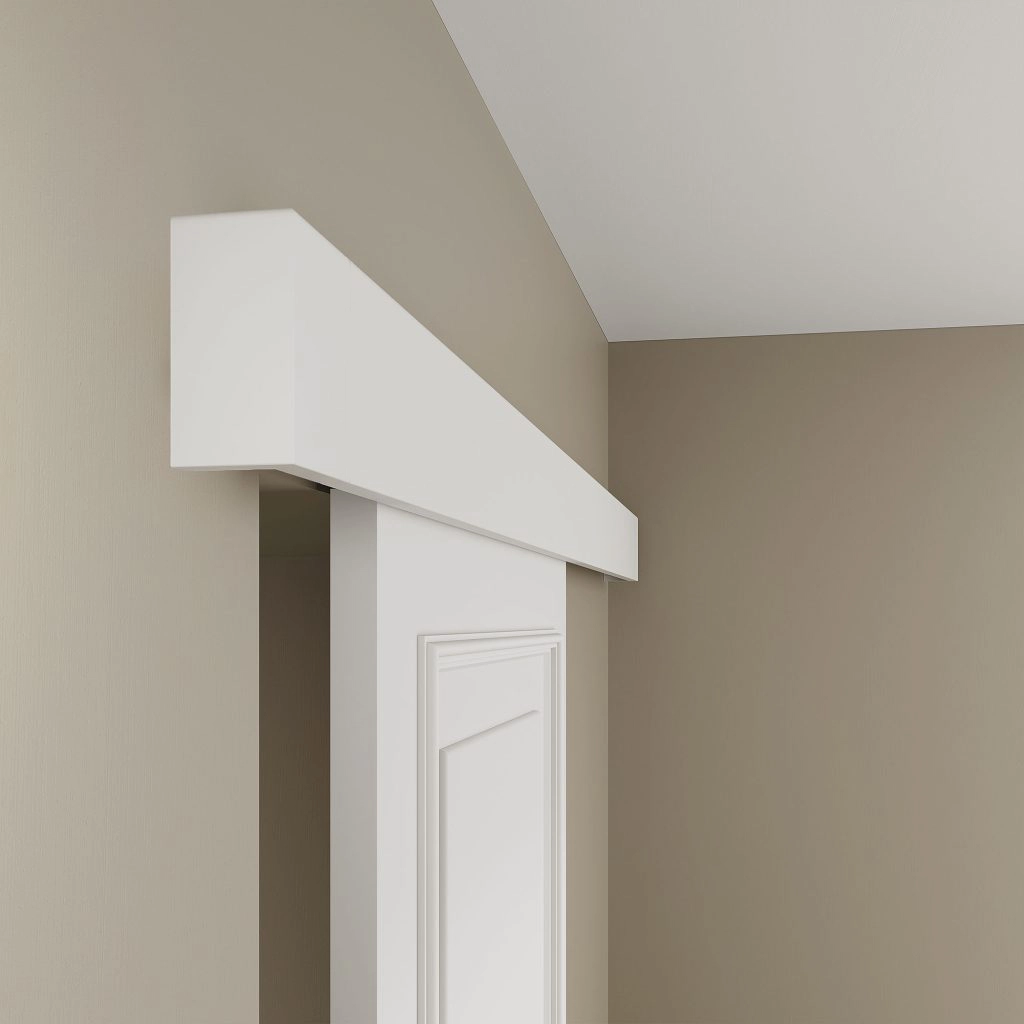 Maskownica kątowa MDF biała listwa maskująca karnisz rury kable 12x6x240 cm