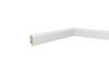 Listwa przypodłogowa 40x15 mm - świerkowa Premium – biała, powłoka Polyblend, 4cm