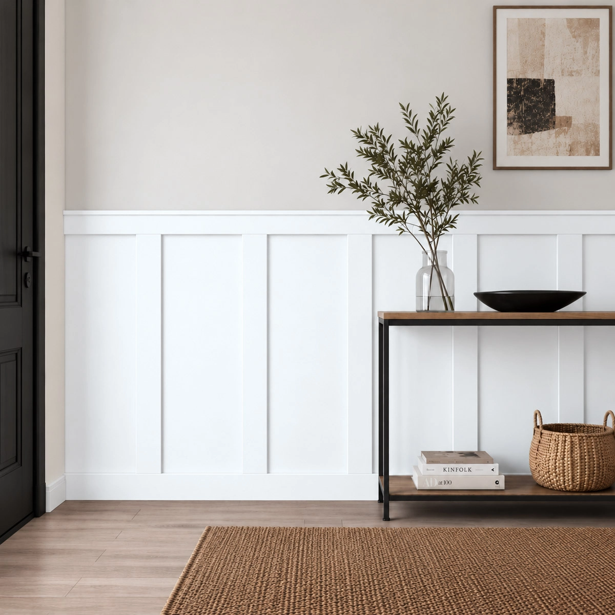 Boazeria ścienna FRAME MDF surowa do malowania - długość 207 cm, wysokość 128 cm