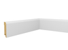 PRÓBKA 20 CM - Listwa przypodłogowa świerkowa 70x15 mm – biała Polyblend