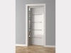 Obramowanie drzwi MD258E białe wym. 240 x 1 x 8.1 cm, z PolyForce