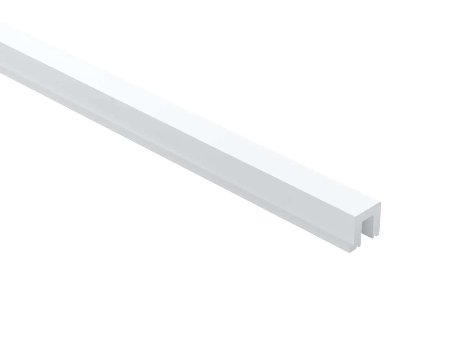 Prawe zakończenie lakierowane panela ściennego Eterno WP004LP wym. 270 x 2.5 x 2,2 cm, z PolyForce