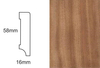 Listwa przypodłogowa fornirowana lakierowana CP58 Sapella (240 cm x 5,8 cm x 1,6 cm)