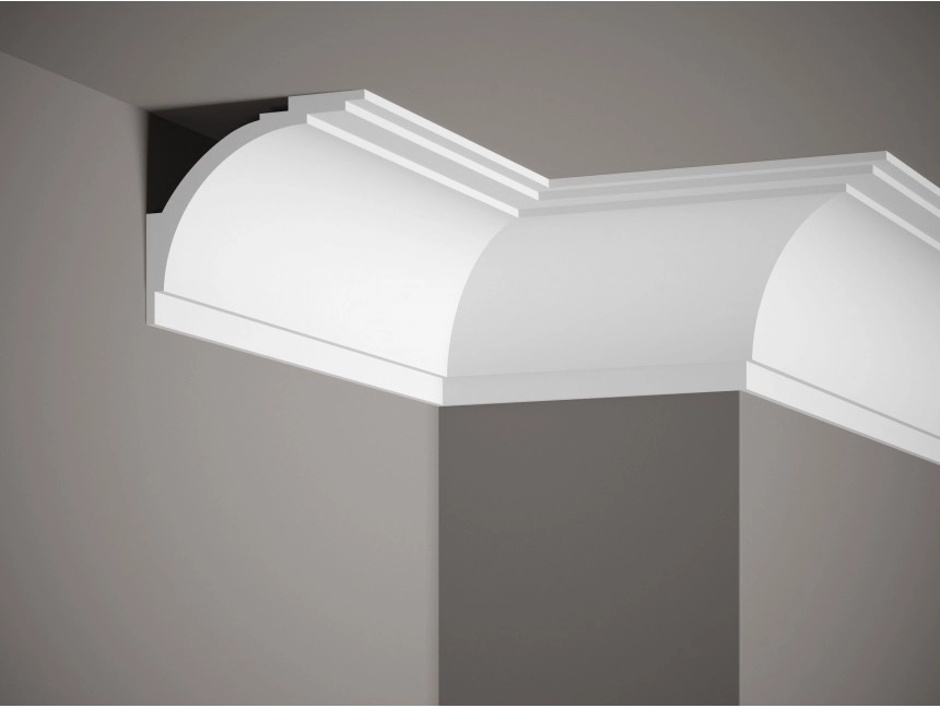 Listwa przysufitowa wielofunkcyjna MD105 biała wym. 200 x 12 x 10.8 cm