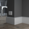 Listwa przypodłogowa biała drewniana PW92 (220 cm x 9,2 cm x 1,9 cm) iglaste lakierowane