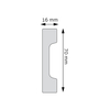Listwa przypodłogowa, cokół Creativa LPC-23i kolor inox 244cm