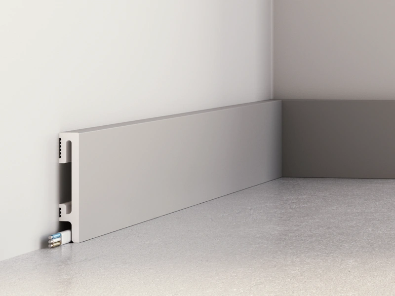 Listwa przypodłogowa Premium Floor Durofit PF081G szara 8 cm