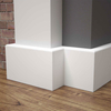 Listwa przypodłogowa MDF lakierowana biała z wodoodporną powłoką TRIO XL 8cm