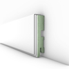 PRÓBKA 20 CM - Listwa przypodłogowa lakierowana biała, MDF wilgocioodporny, DUO 6cm