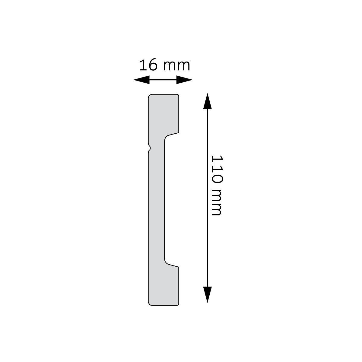 Listwa przypodłogowa, cokół Creativa LPC-20 244cm