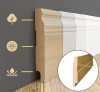 Listwa przypodłogowa MDF lakierowana biała z wodoodporną powłoką ALEXA 10cm