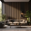 Lamela ścienna L0105 w kolorze naturalny dąb o wymiarach 270 x 1.2 x 12 cm, z PolyForce