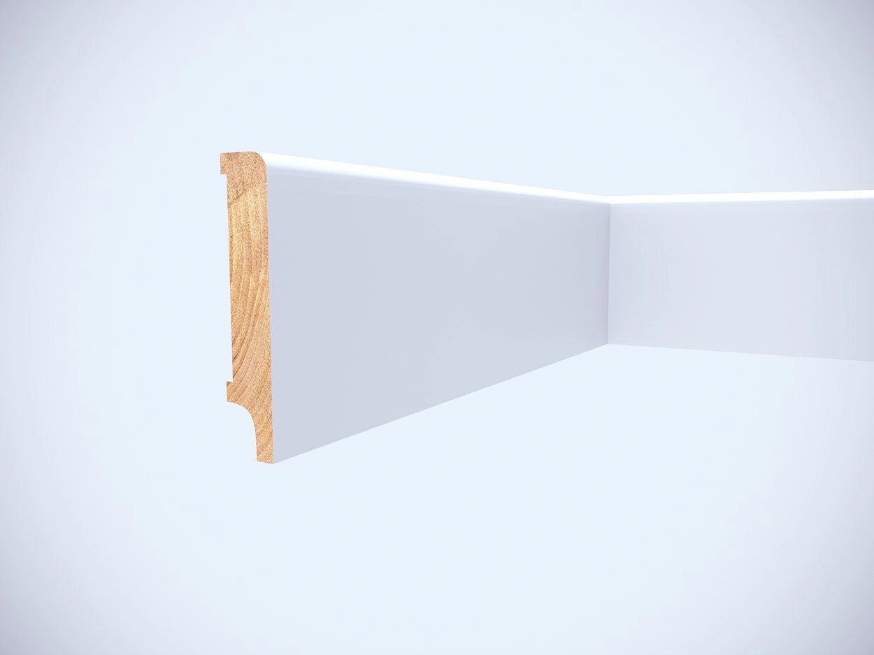 Listwa przypodłogowa drewniana lakierowana LAPIS 70 (240 cm x 7 cm x 1,6 cm) iglaste
