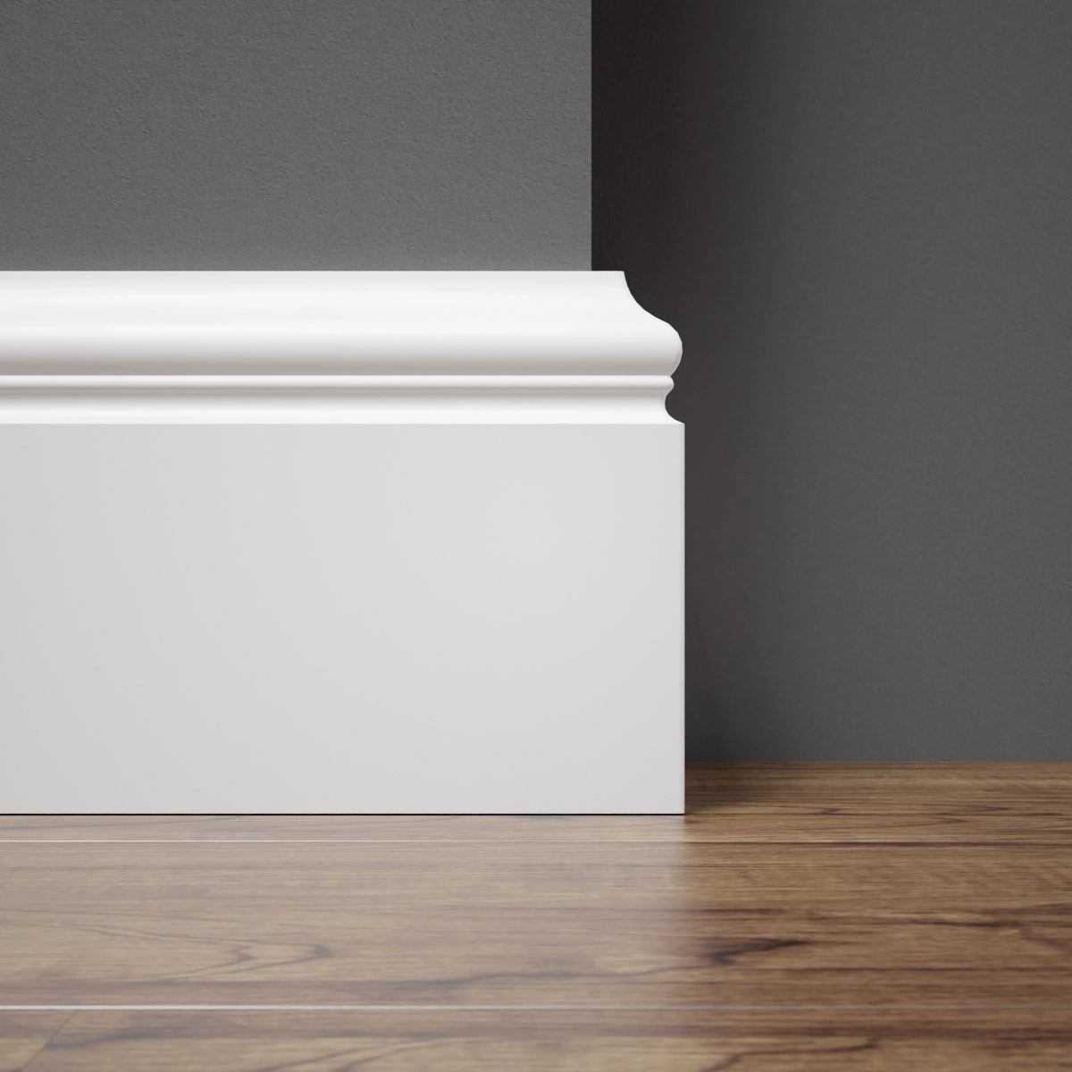 Listwa przypodłogowa MDF lakierowana biała FOGE LB3 - 10cm
