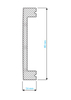 Listwa przypodłogowa i naścienna Krome PN8016 (240 cm x 8 cm x 1,6 cm) polistyren pokryty polimerem