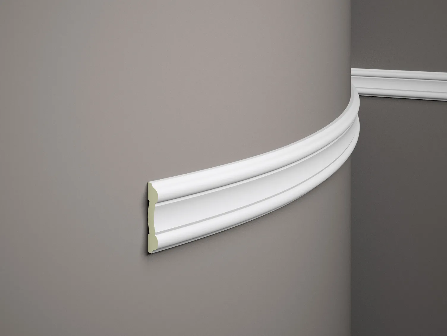 Listwa ścienna elastyczna MDD339F biała wym. 200 x 1.9 x 8.1 cm, z Flex