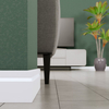 Listwa przypodłogowa MDF przygotowana pod oświetlenie LED, 10cm, Biała Premium