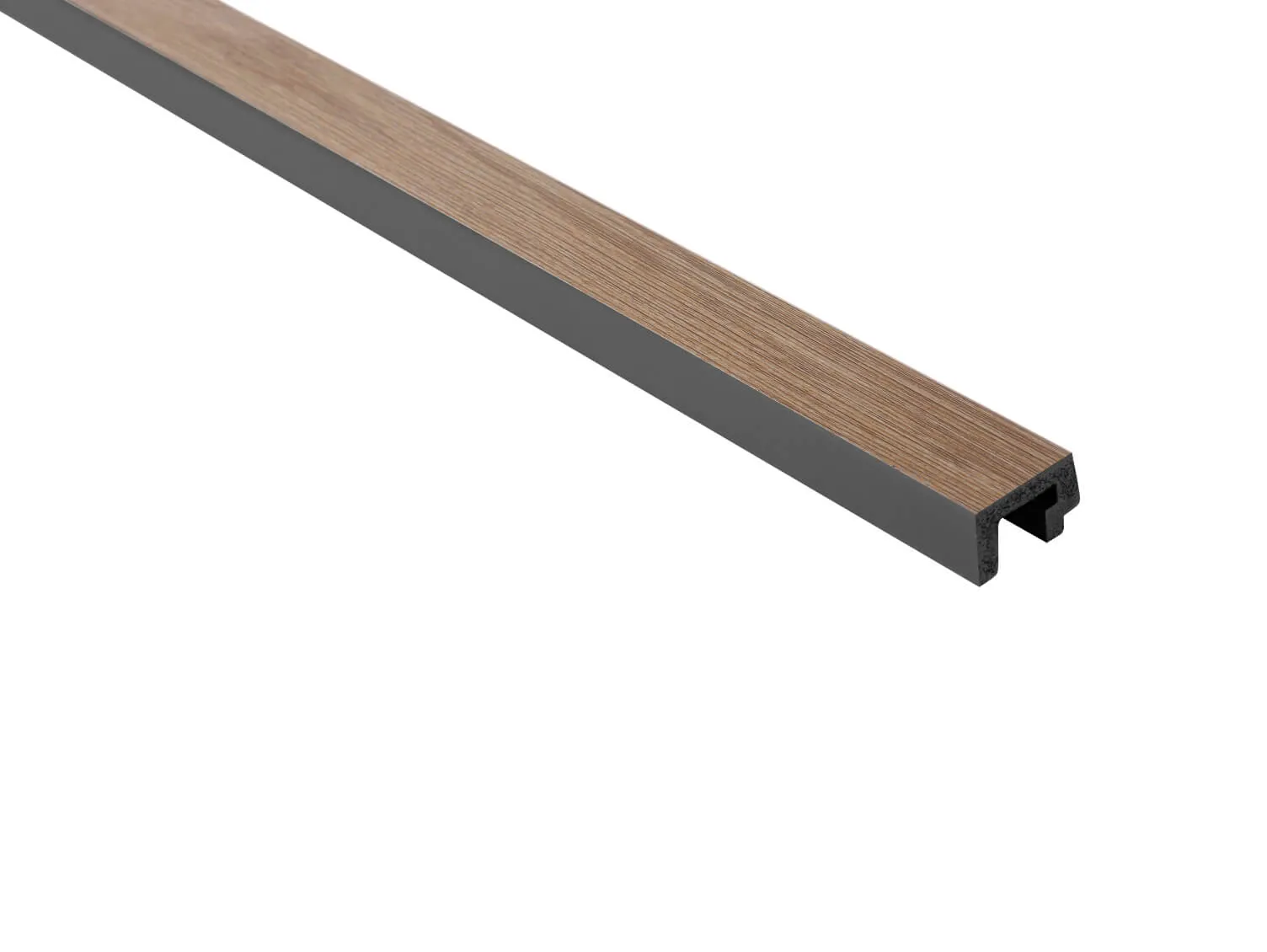 Lewa lamela Dąb Szary L0303L wym. 270 x 2 x 3.1 cm, z PolyForce