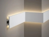 Listwa ścienna oświetleniowa LED QL017 biała wym. 200 x 2.5 x 10 cm, z PolyForce