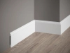 Listwa przypodłogowa Premium MD258P biała wym. 200 x 1 x 8.1 cm, z PolyForce