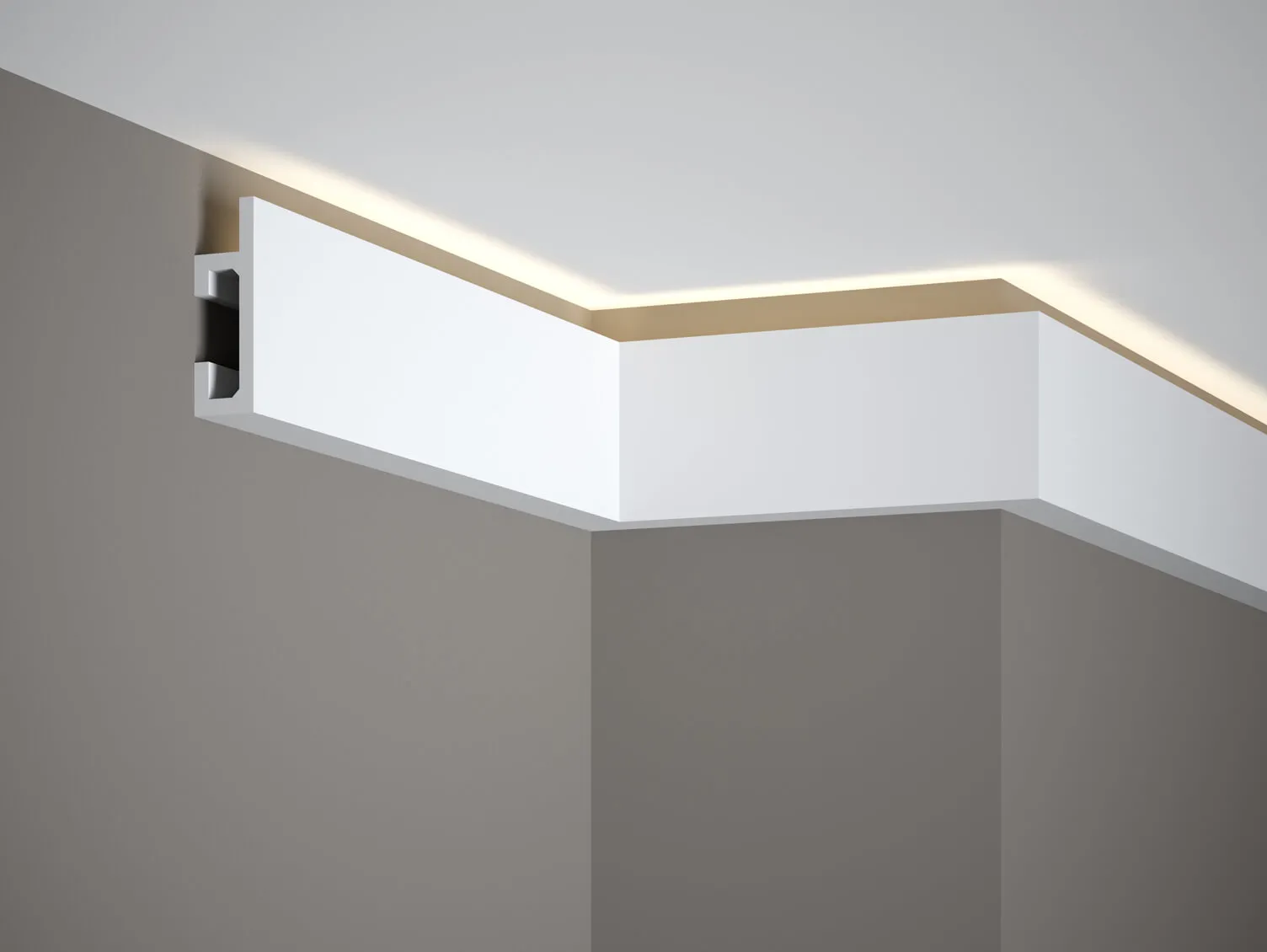 Listwa ścienna LED QL019 biała wym. 200 x 2.5 x 8 cm, z PolyForce