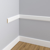 PRÓBKA 20 CM -  Listwa ścienna MDF biała, do malowania, 6cm