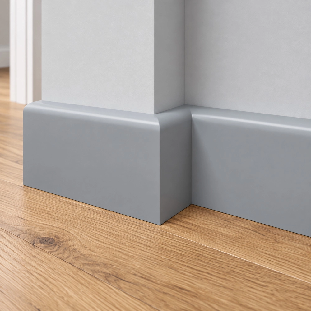 Listwa przypodłogowa MDF lakierowana UV, szara RAL7042 - FOGE LB1 8cm