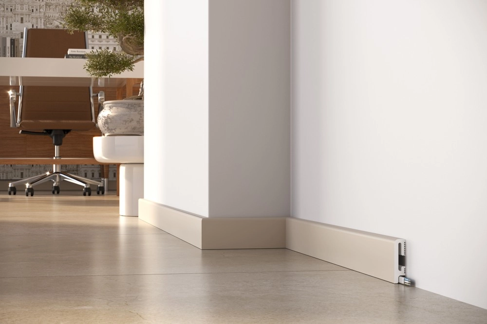 PRÓBKA 20 cm - Listwa przypodłogowa Premium Floor Durofit PF060K kolor kaszmir 6 cm