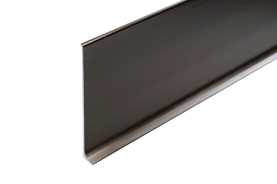 Listwa przypodłogowa aluminiowa kawowa EC40S cokół Creativa LP100