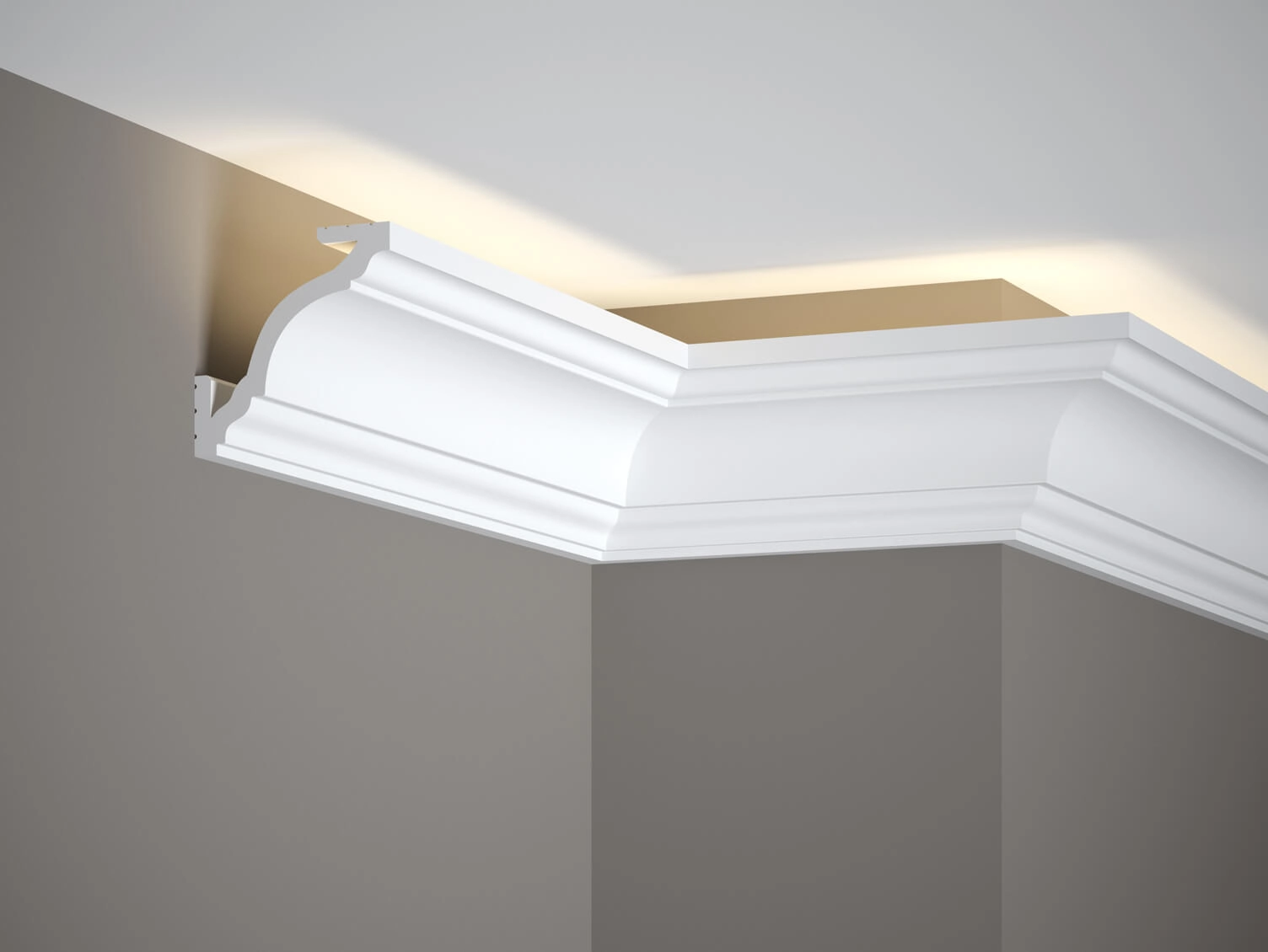 Listwa oświetleniowa MD213 biała wym. 200 x 8.1 x 8.1 cm, z PolyForce