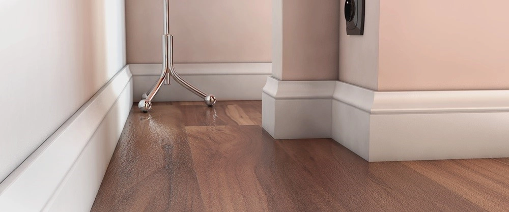Listwa przypodłogowa MDF Plus F6 (262 cm x 12 cm x 1,6 cm) biała wilgocioodporna lakierowana półmat