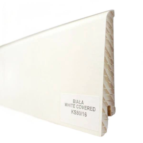 Drewniana listwa przypodłogowa lakierowana KS80 (240 cm x 7,9 cm x 1,6 cm) Orzech Amerykański