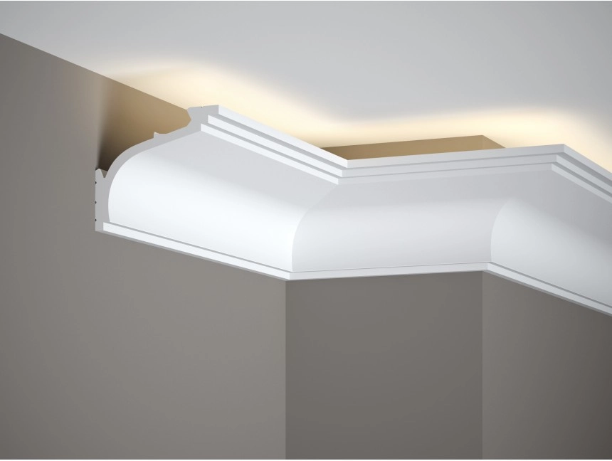 Listwa przysufitowa MD110 biała wym. 200 x 10.6 x 8.9 cm