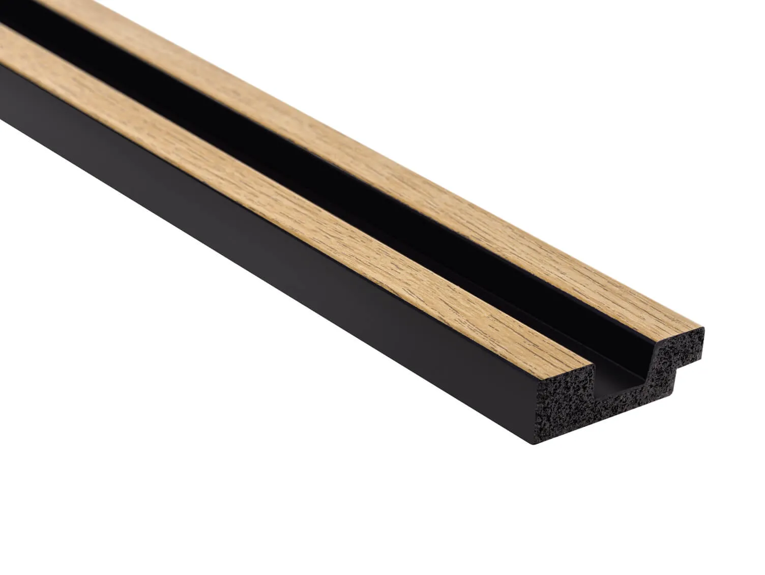 Zakończenie lameli L0105LT naturalny dąb wym. 200 x 1.2 x 12 cm, z PolyForce