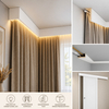 Maskownica kątowa MDF biała listwa maskująca karnisz rury kable 12x6x240 cm